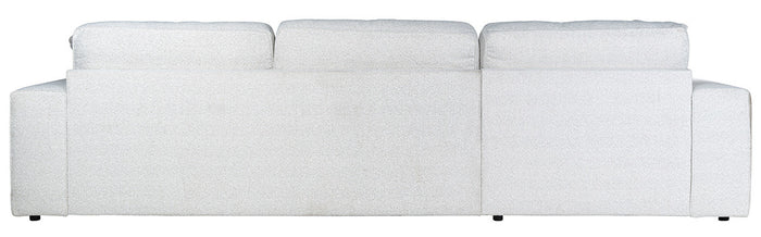 Richmond Interiors Santos 3 zits + Lounge Links Hoekbank Boucle Wit