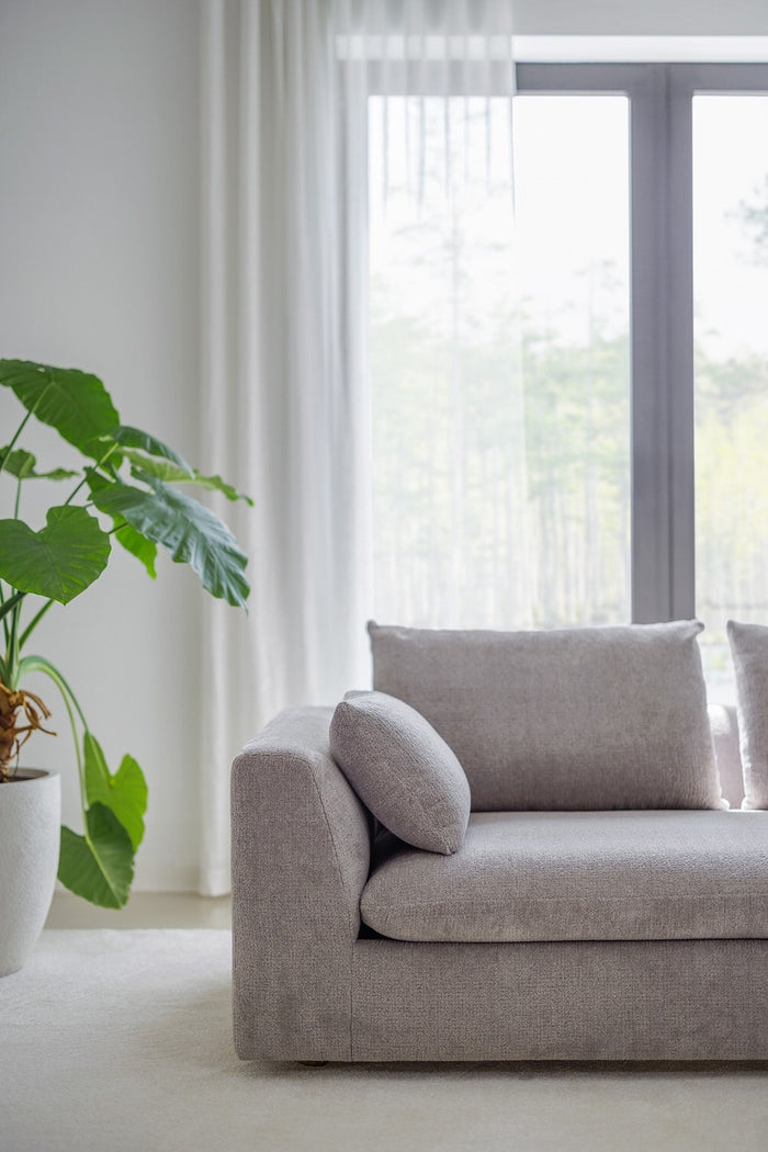 Sits Milou Lichtgrijs 3-zits Hoekbank met Tray Rechts