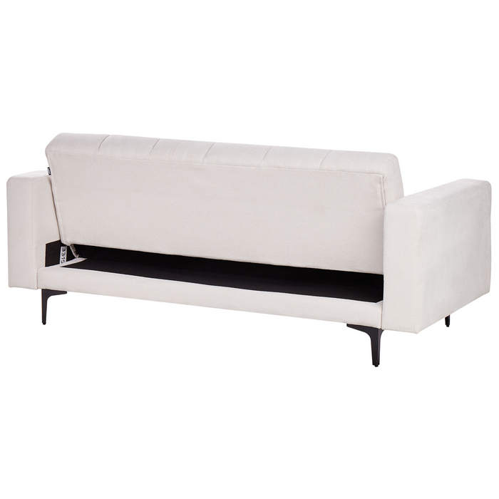 Beliani - ALNES - Slaapbank - Gebroken wit - Polyester