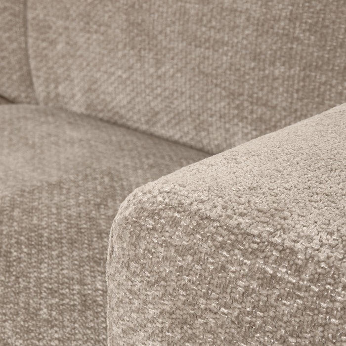 LABEL51 - Bank Eden 3-Zits - Clay Elite - Zwart Metaal