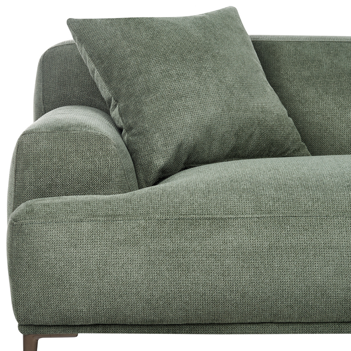 Beliani - MATILA - Driezitsbank - Groen - Stof