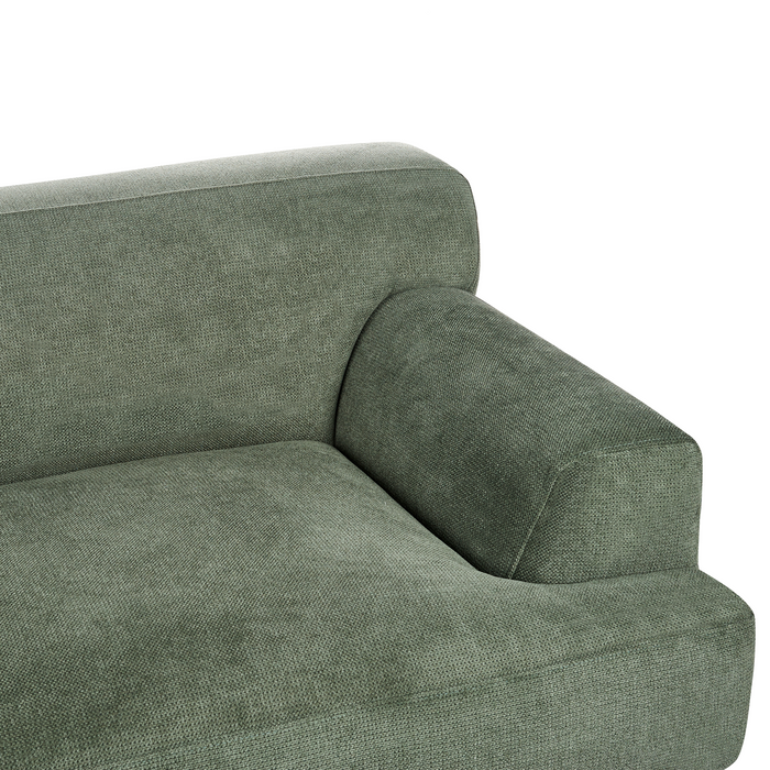 Beliani - MATILA - Driezitsbank - Groen - Stof