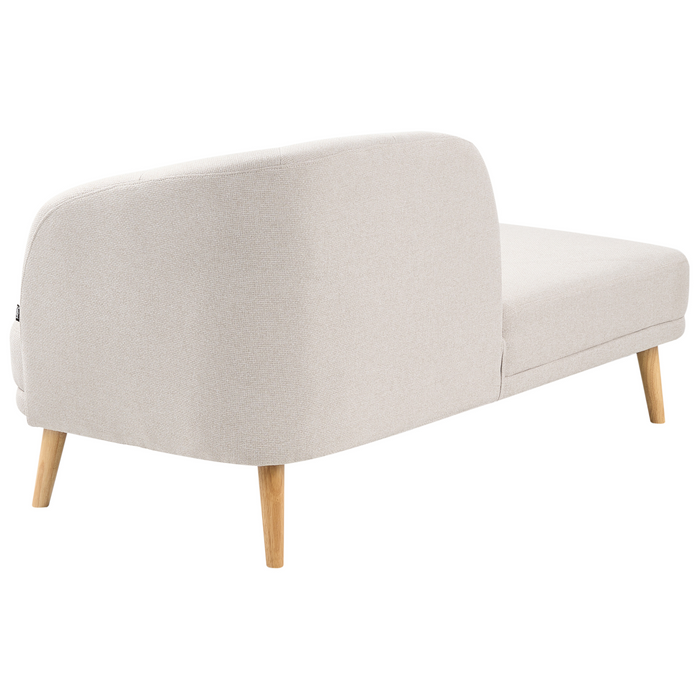 Beliani - TANLAY - Chaise longue - Lichtbeige - Polyester