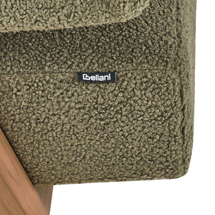Beliani - TAMRE - Tweezitsbank - Groen|Donkerbruin - Bouclé
