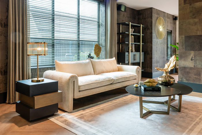 Richmond Interiors Sandro Wit Chenille 3-zits Bank