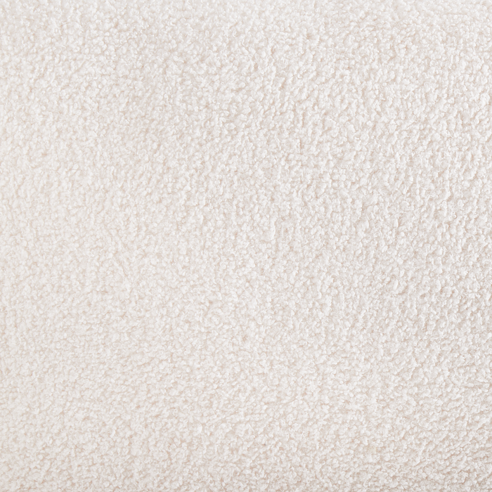 Beliani - BAYARD - Poef - Off-white - Bouclé