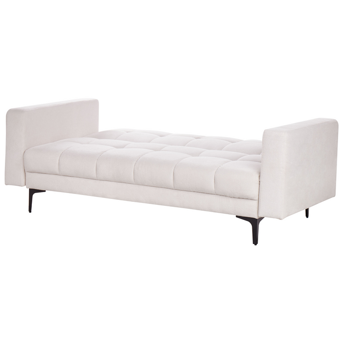 Beliani - ALNES - Slaapbank - Gebroken wit - Polyester