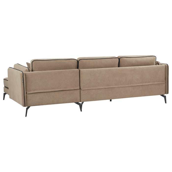 Beliani - ALTAN - Hoekbank - Lichtbruin - Linkerzijde - Polyester