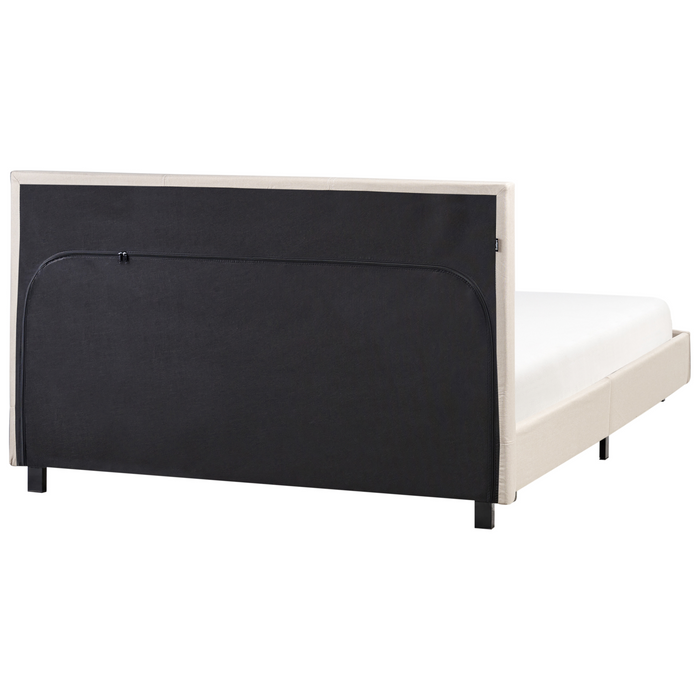 Beliani - ALBI - Tweepersoonsbed - Beige - 140 x 200 cm - Polyester