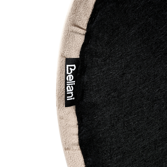 Beliani - LESSAY - Tweepersoonsbed - Taupe - 180 x 200 cm - Fluweel