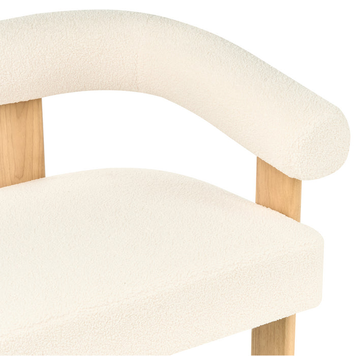 Beliani - ILBRO - Tweezitsbank - Gebroken wit|Lichtbruin - Bouclé