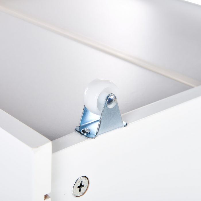 Beliani - EPANEY - Bedlade set van 2 - Wit - Dennenhout