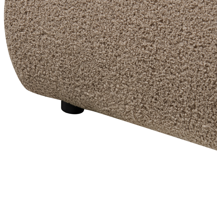 Beliani - VINAY - Tweepersoonsbed - Taupe - 180 x 200 cm - Bouclé