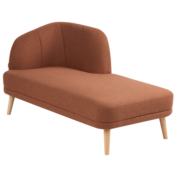 Beliani - TANLAY - Chaise longue - Goudbruin - Linkszijdig - Polyester
