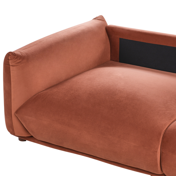 Beliani - LUVOS - Driezitsbank - Goudbruin - Fluweel