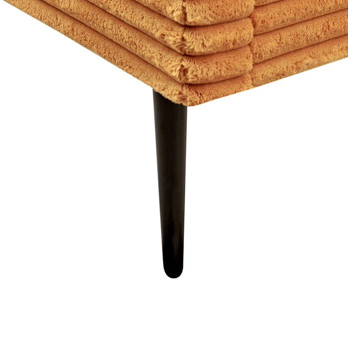 Beliani - FLAYAT - Tweepersoonsbed - Oranje - 180 x 200 cm - Corduroy