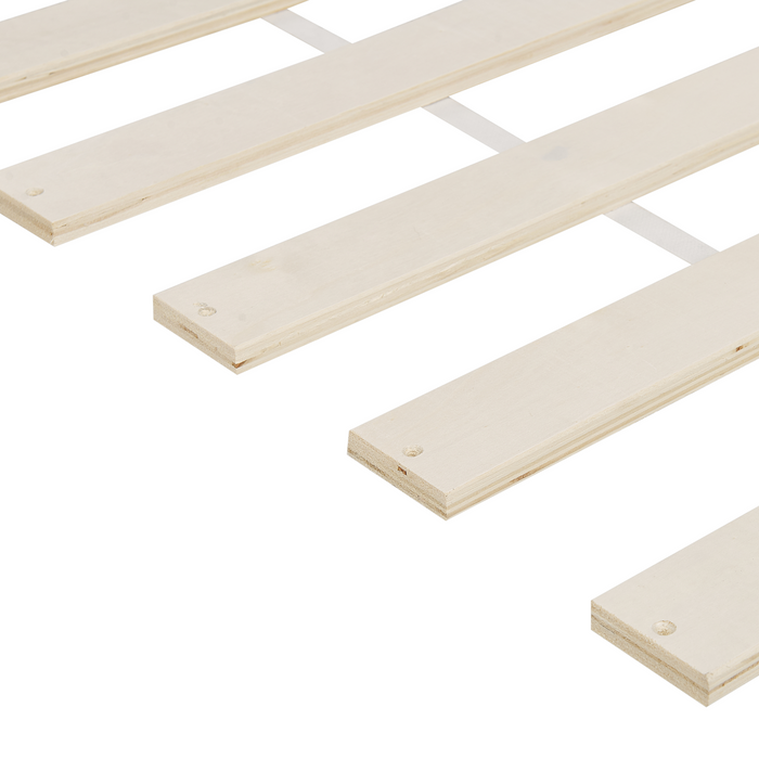 Beliani - OLENDON - Eenpersoonsbed - Wit - 90 x 200 cm - Dennenhout