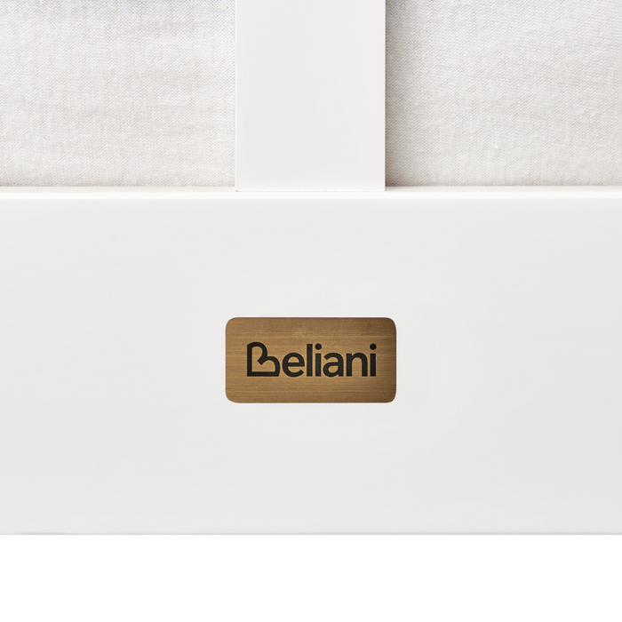 Beliani - OLENDON - Eenpersoonsbed - Wit - 90 x 200 cm - Dennenhout