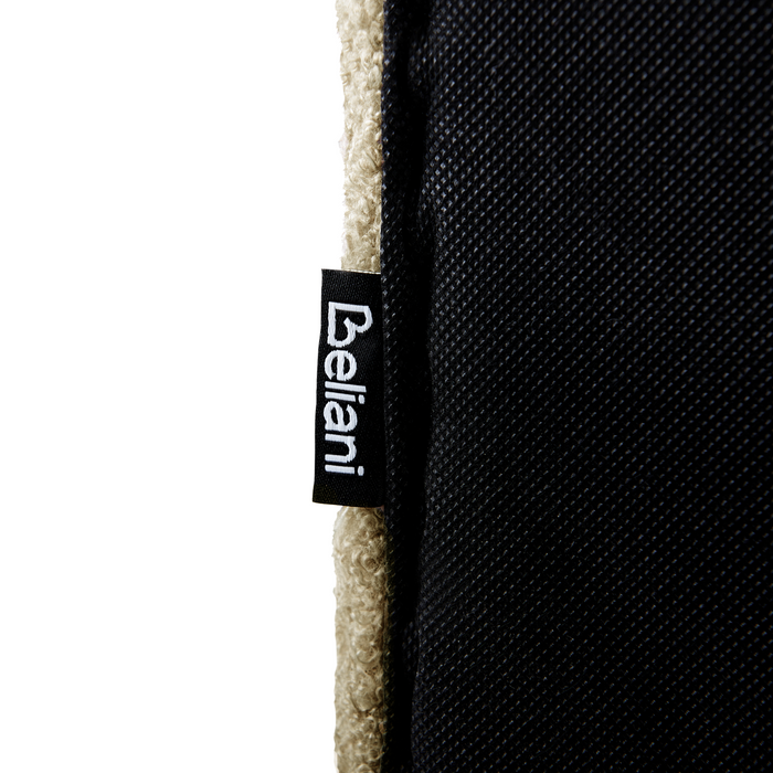 Beliani - LUNAN - Tweepersoonsbed - Taupe - 160 x 200 cm - Bouclé