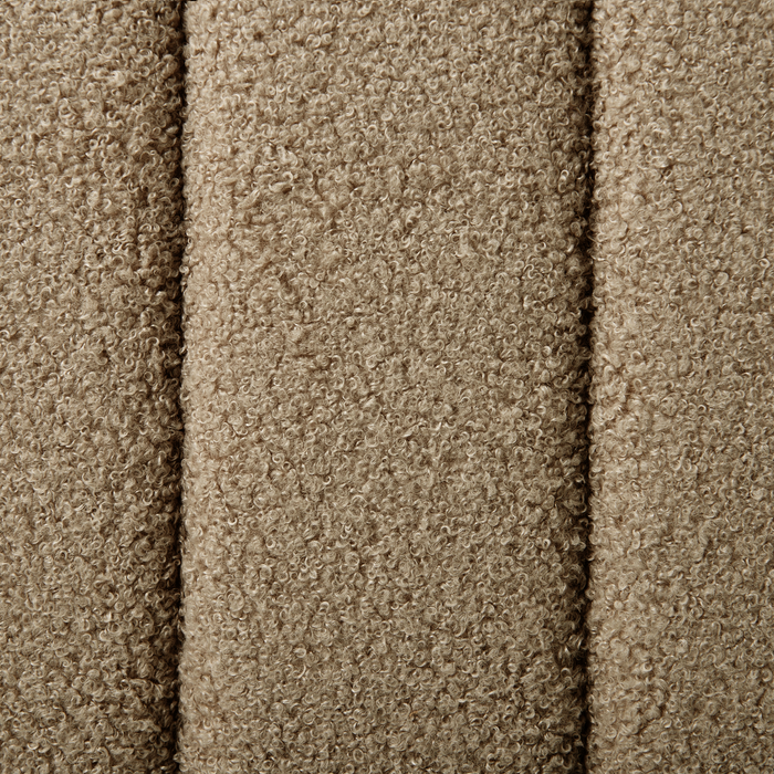 Beliani - LUNAN - Tweepersoonsbed - Taupe - 160 x 200 cm - Bouclé