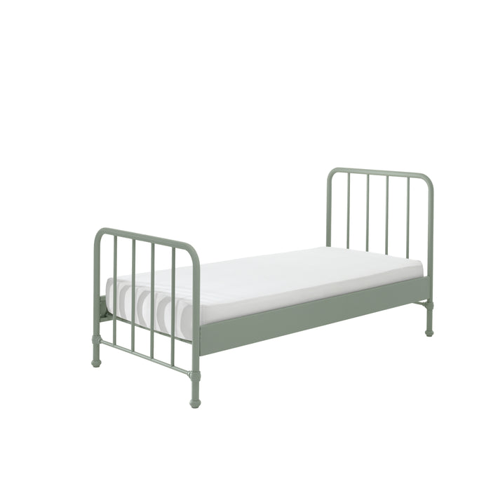 LUCEVI - Bronxx bed + Nachtkastje - Olive Green - 90x200 cm