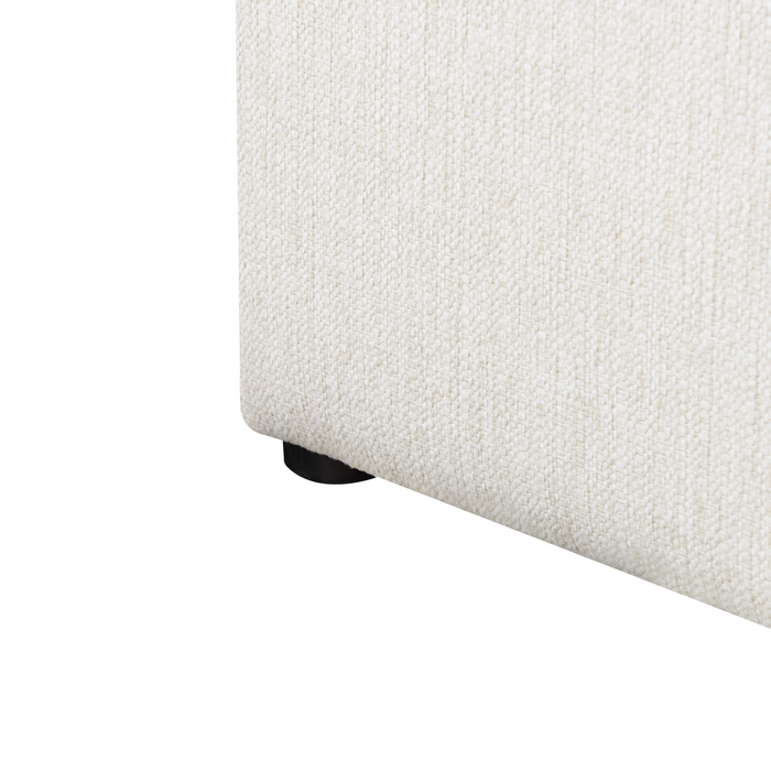 Beliani-CASTELNAVET-Tweepersoonsbed-Wit-180 x 200 cm-Polyester