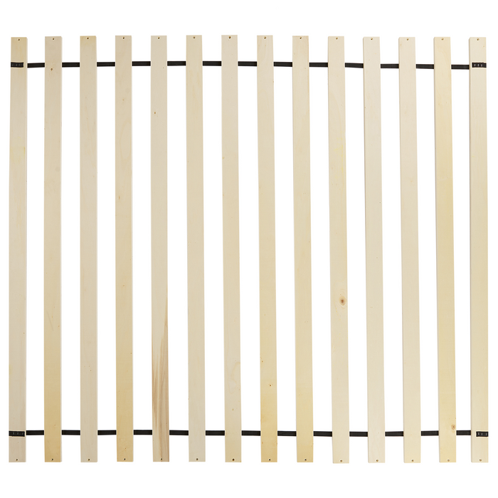 Beliani - LESTRE - Tweepersoonsbed - Taupe - 160 x 200 cm - Linnen