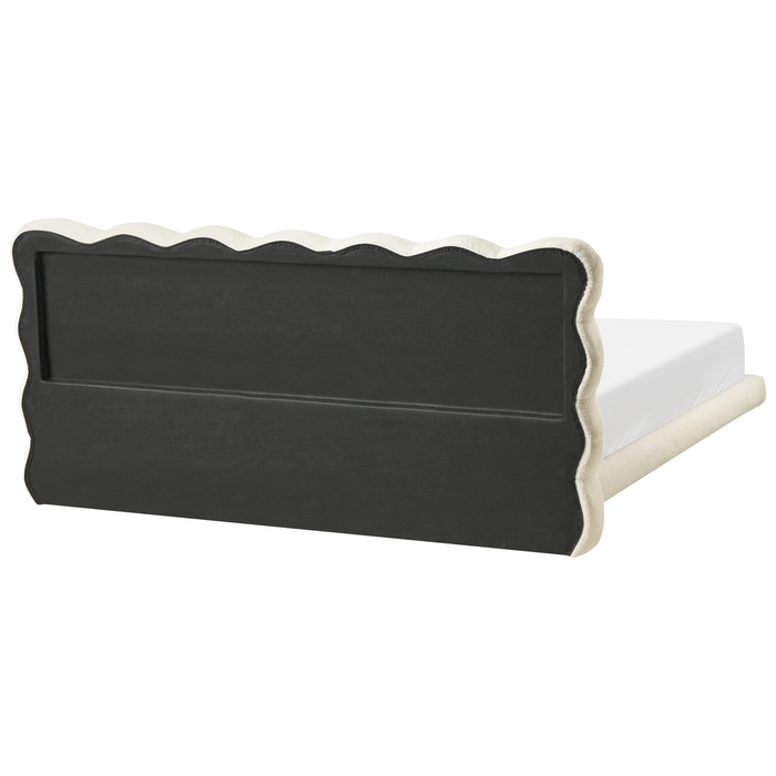 Beliani-SOULISSE-Tweepersoonsbed-Off-white-180 x 200 cm-Bouclé