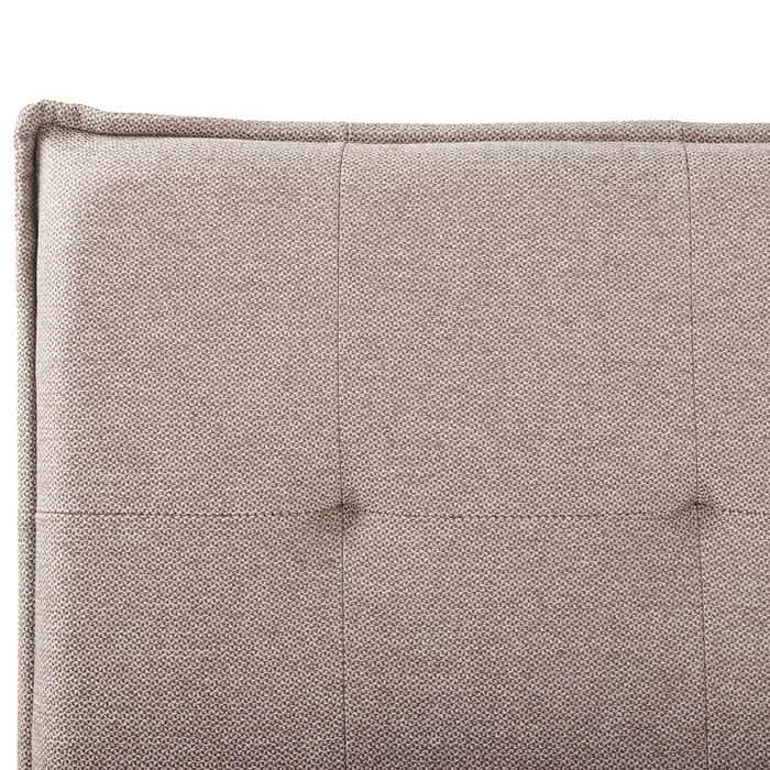 Beliani - LESTRE - Tweepersoonsbed - Taupe - 180 x 200 cm - Linnen