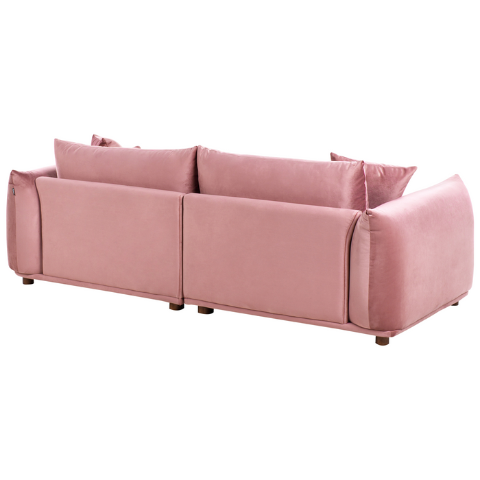 Beliani - LUVOS - Banken set - Roze - Fluweel