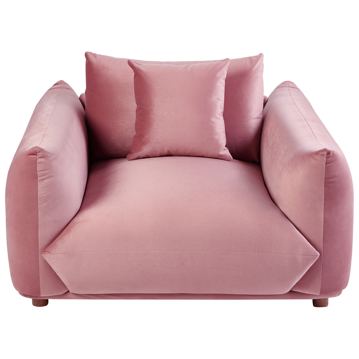 Beliani - LUVOS - Banken set - Roze - Fluweel