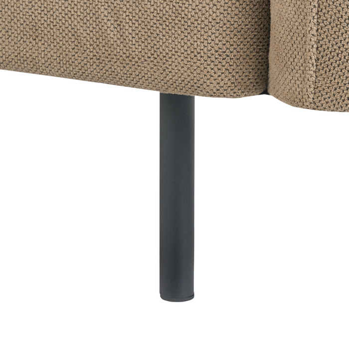 Beliani - LILAND - Tweezitsbank - Lichtbruin - Polyester