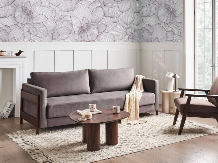 Beliani - ORSA - Slaapbank - Taupe - Polyester