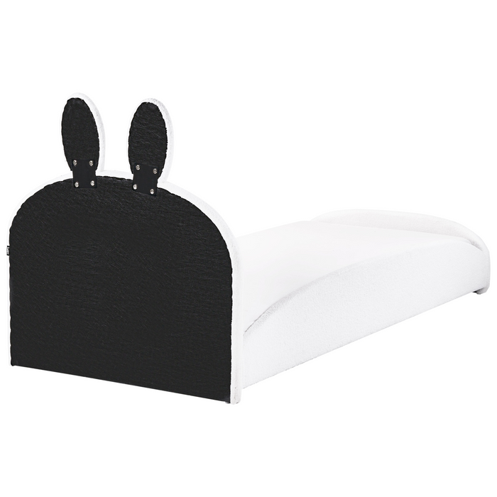 Beliani - PERROS - Kinderbed - Gebroken wit - 90 x 200 cm - Bouclé