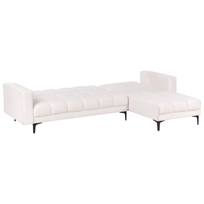 Beliani - ALNES - Hoekbank - Wit - Linkszijdig - Polyester