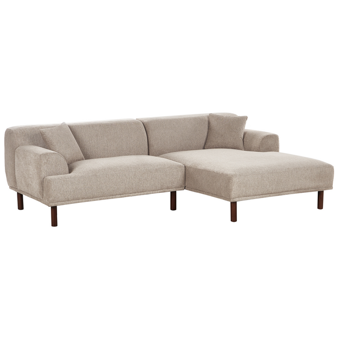 Beliani - HOLT - Hoekbank - Taupe - Linkszijdig - Polyester