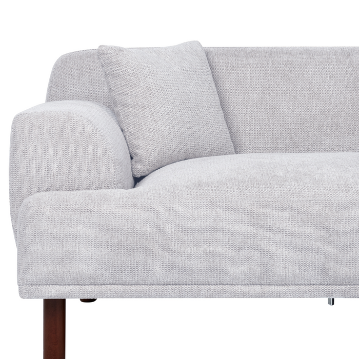 Beliani - HOLT - Hoekbank - Lichtgrijs - Linkszijdig - Polyester