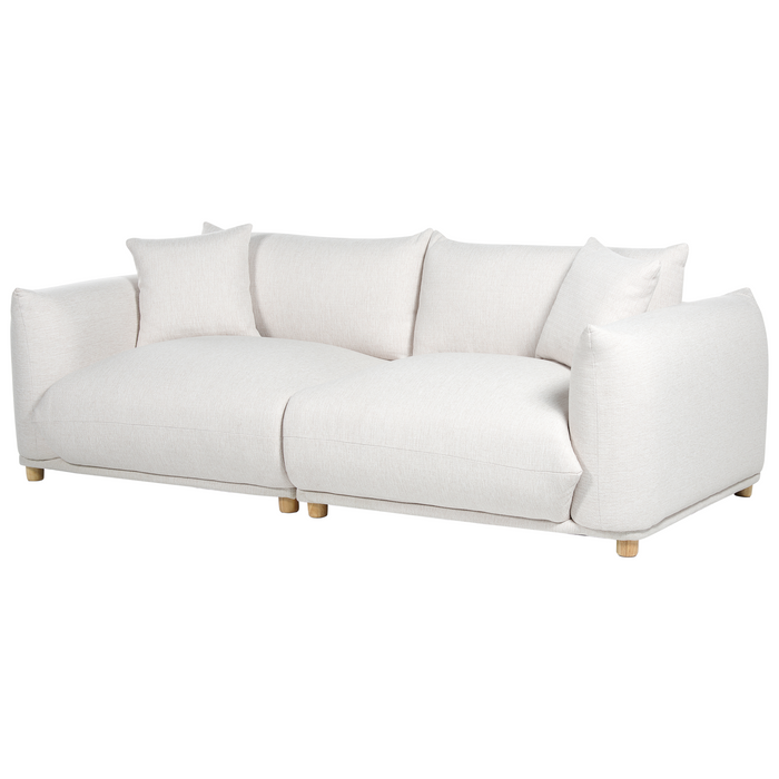 Beliani - LUVOS - Banken set - Gebroken wit - Polyester