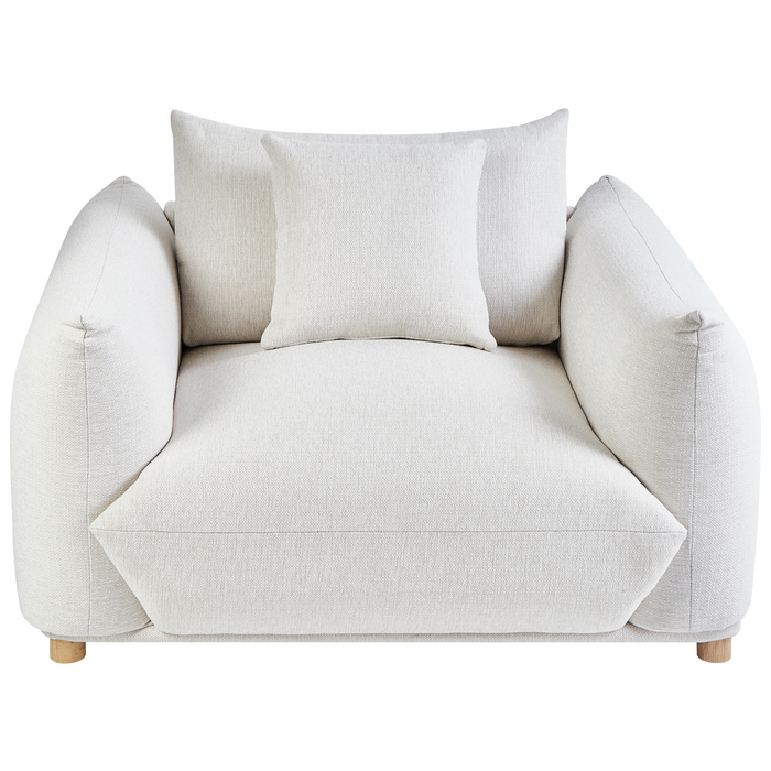 Beliani - LUVOS - Banken set - Gebroken wit - Polyester