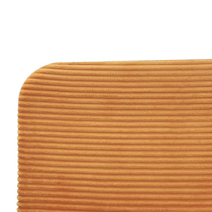 Beliani - FLAYAT - Tweepersoonsbed - Oranje - 140 x 200 cm - Corduroy