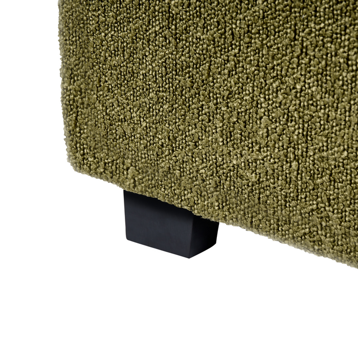 Beliani-VAUCLUSE-Tweepersoonsbed-Olijfgroen-180 x 200 cm-Bouclé