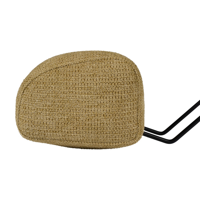 Hoofdsteun Andelst - Geel - Textiel - 53x57x20cm (BxHxD)