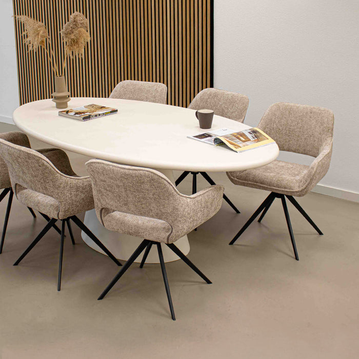 Kick draaistoel Nori - Grijs