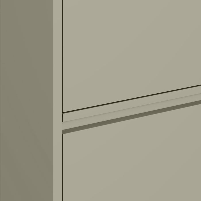 by fonQ Klip Schoenenkast - 2 Vakken - Taupe