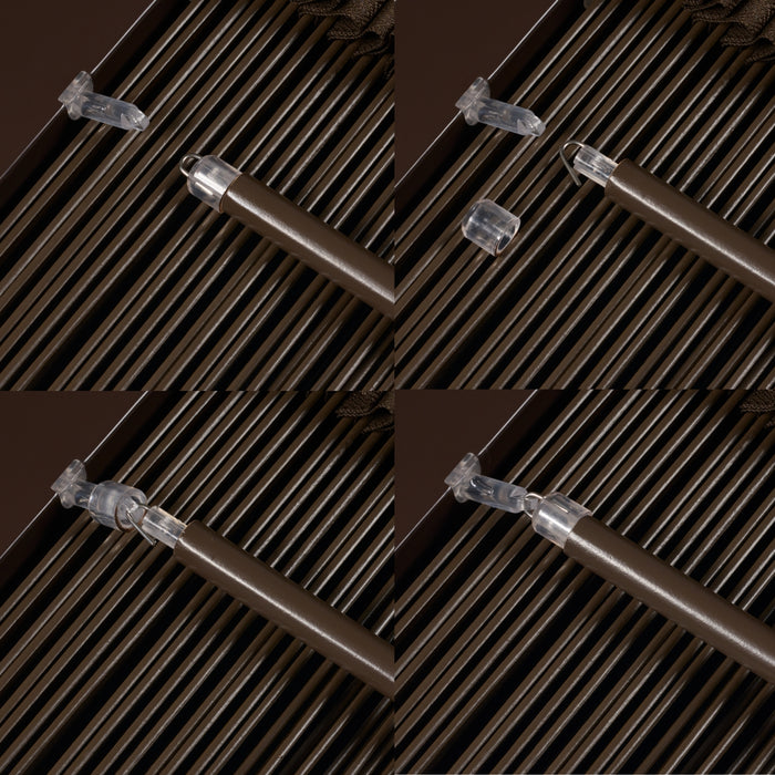 Jaloezie Hout Bruin - Hout - 160x180x5cm (BxHxD)