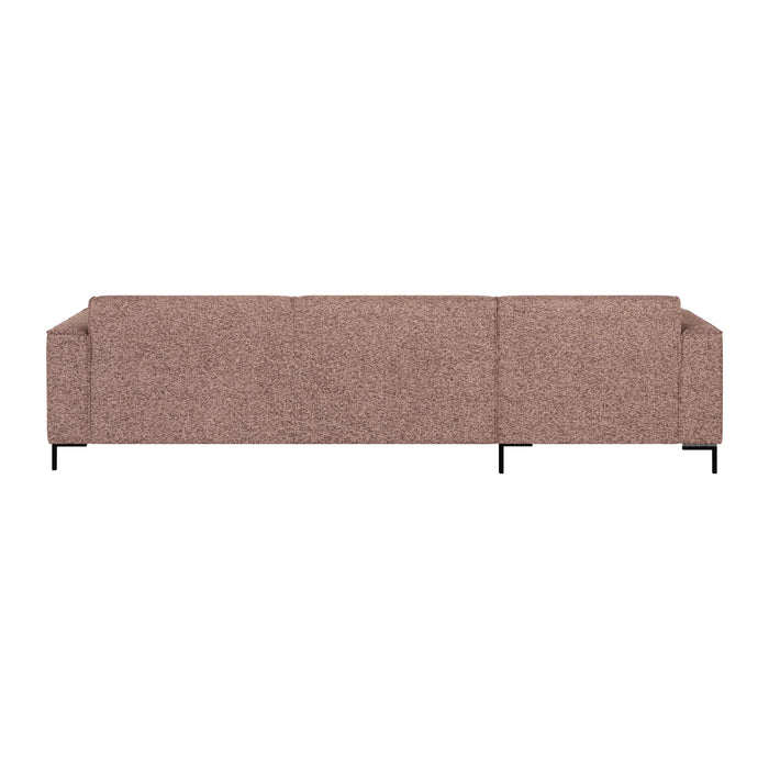 by fonQ Loft Hoekbank met Chaise Longue Links - Chenille Melange - Blush
