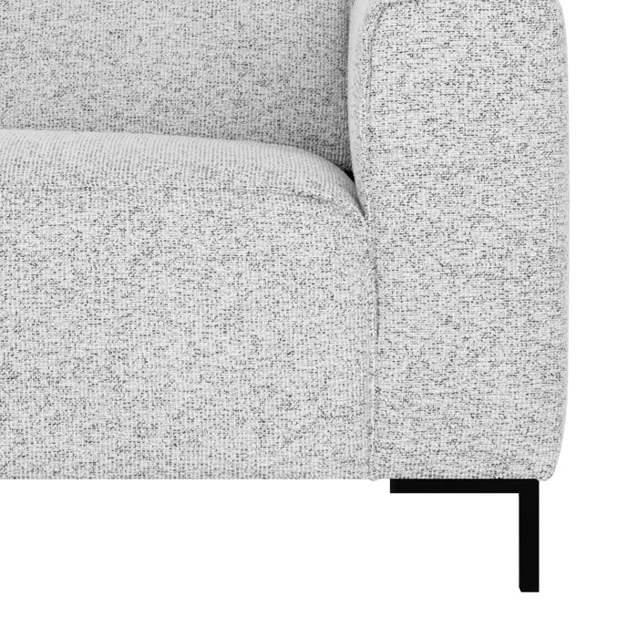 by fonQ Loft Hoekbank met Chaise Longue Links - Chenille Melange - Ecru