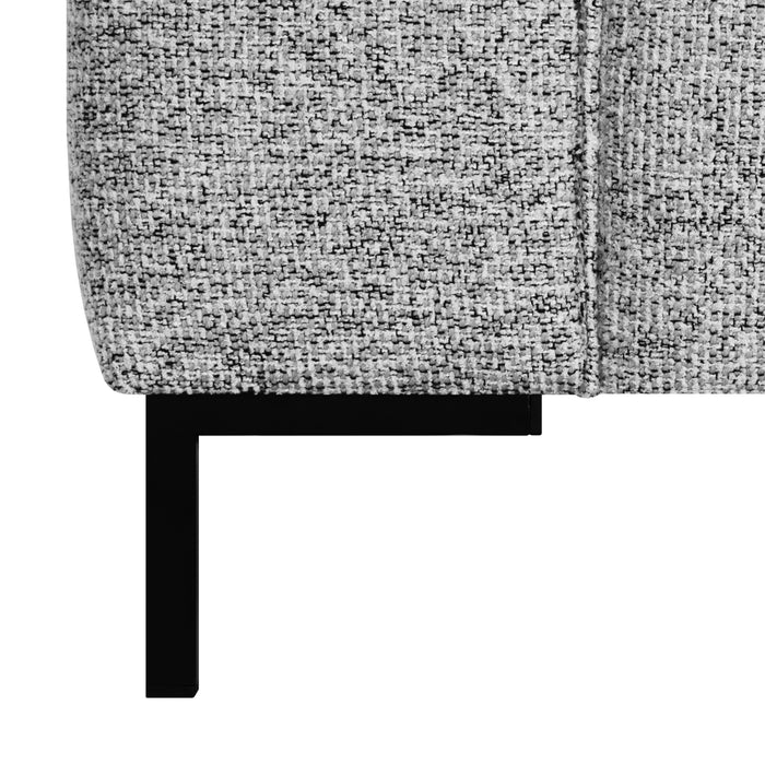 by fonQ Loft Hoekbank met Chaise Longue Rechts - Chenille Melange - Grijs