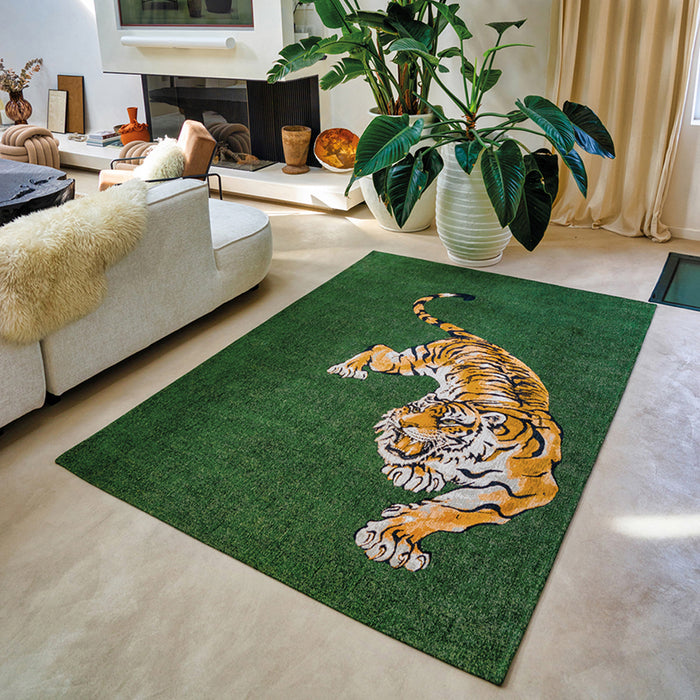 Louis de Poortere Pop Vloerkleed 100 x 140 cm - Green On Fire