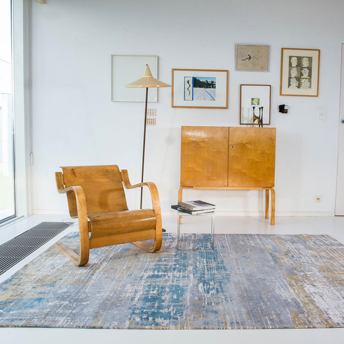 Louis de Poortere Streaks Vloerkleed 80 x 150 cm - Long Island Blue